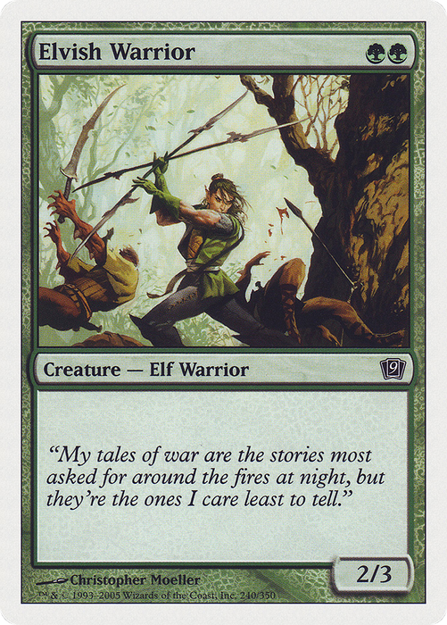 Elvish Warrior (9ED-240) - common