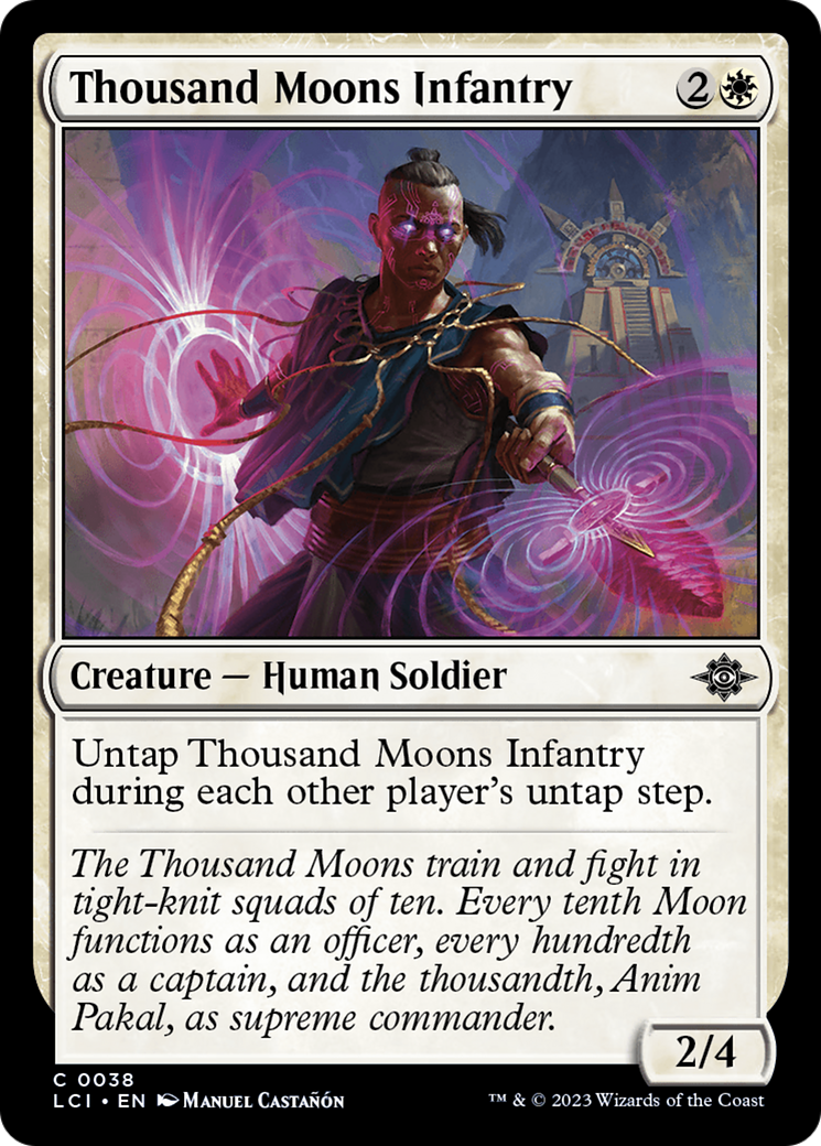 Thousand Moons Infantry (LCI-038) - common - Foil