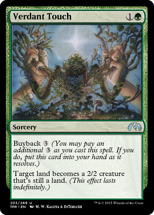 Verdant Touch (TPR-203) - uncommon - Foil