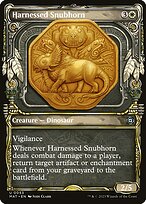 Harnessed Snubhorn (MAT-053) - uncommon: (Showcase) - Foil
