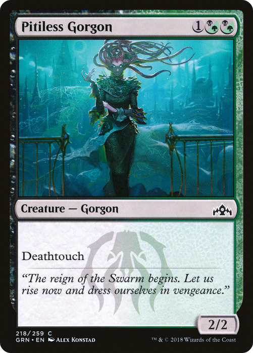Pitiless Gorgon (GRN-218) - common - Foil