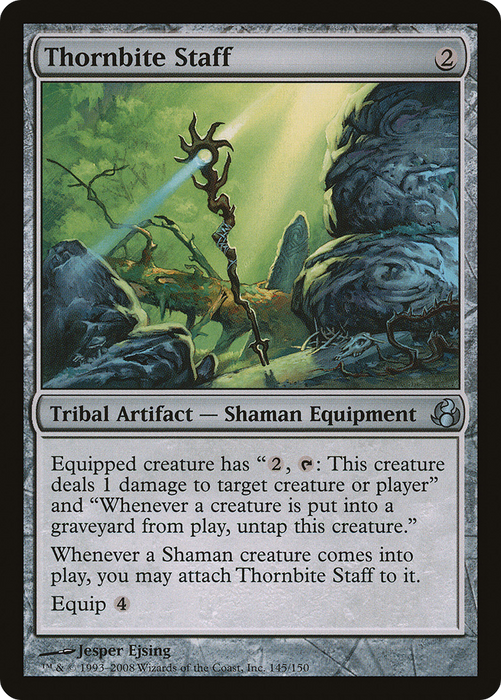 Thornbite Staff (MOR-145) - uncommon - Foil