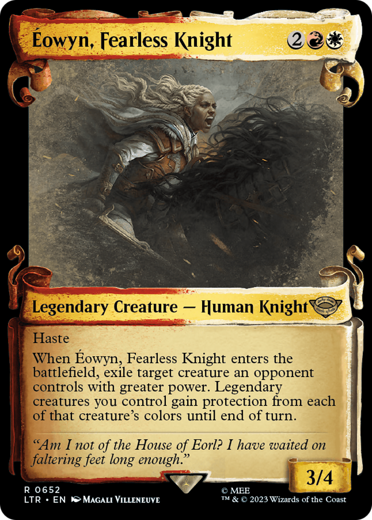 Éowyn, Fearless Knight (LTR-652) - rare: (Showcase) - Foil