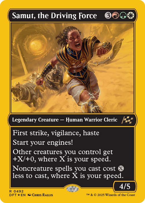 Samut, the Driving Force (DFT-492) - rare - Foil
