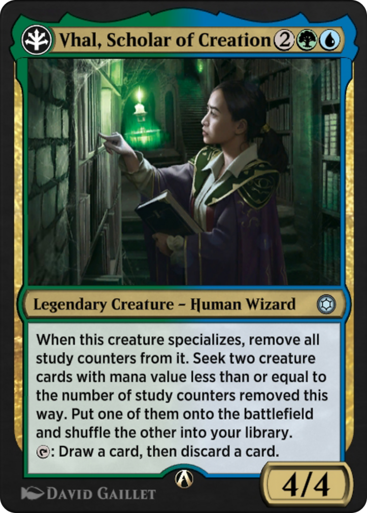 Vhal, Scholar of Creation (HBG-08G) - uncommon