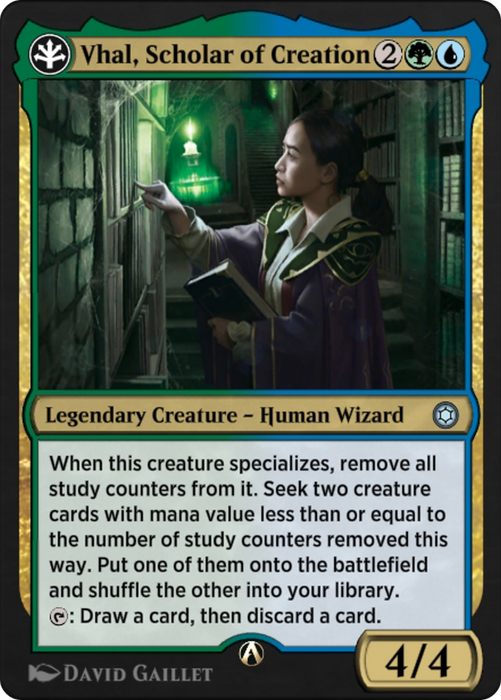 Vhal, Scholar of Creation (HBG-08G) - uncommon