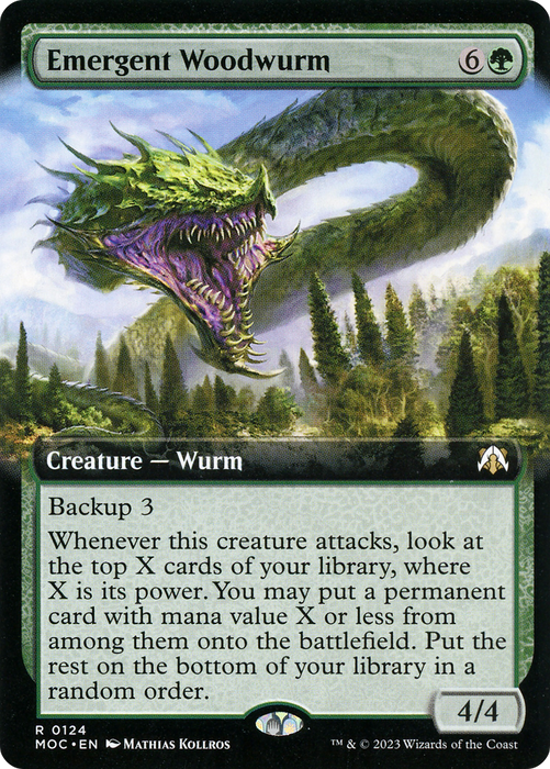 Emergent Woodwurm (MOC-124) - rare: (Extended Art)