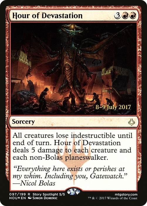 Hour of Devastation (PRE-97S) - rare - Foil