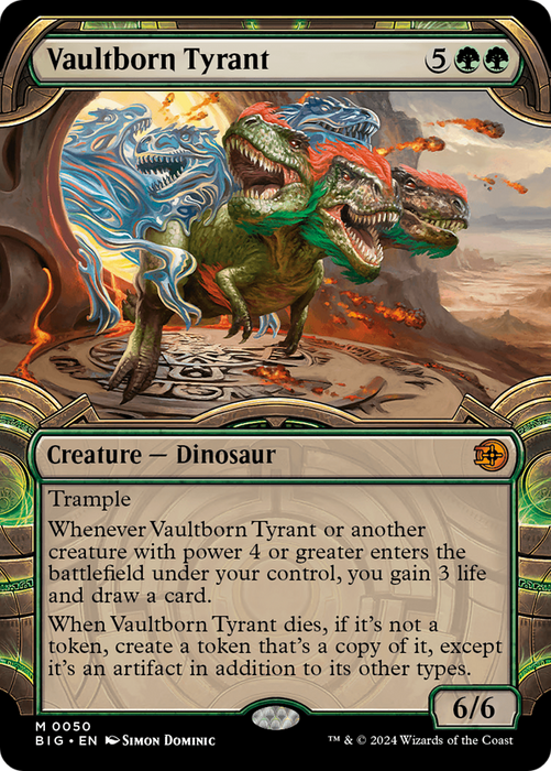 Vaultborn Tyrant (BIG-050) - mythic: (Showcase) - Foil