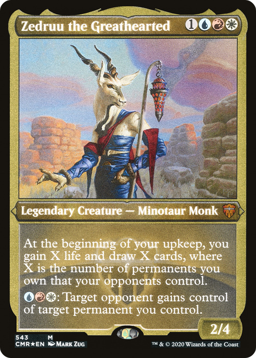 Zedruu the Greathearted (CMR-543) - mythic - Etched Foil