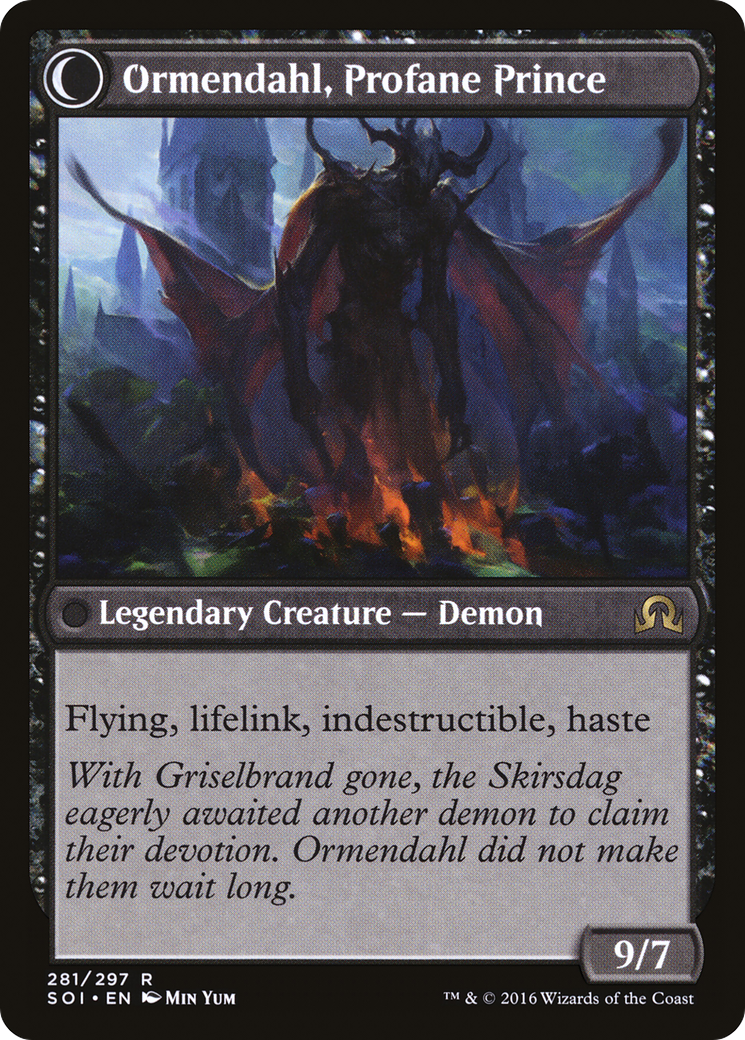 Westvale Abbey // Ormendahl, Profane Prince (SOI-281) - rare: (Double Faced Transform)