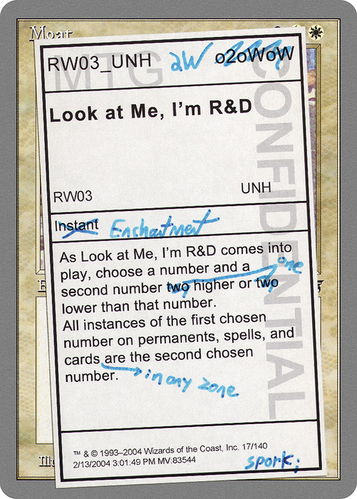 Look at Me, I'm R&D (UNH-017) - rare - Foil