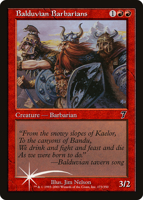 Balduvian Barbarians (7ED-173★) - common - Foil