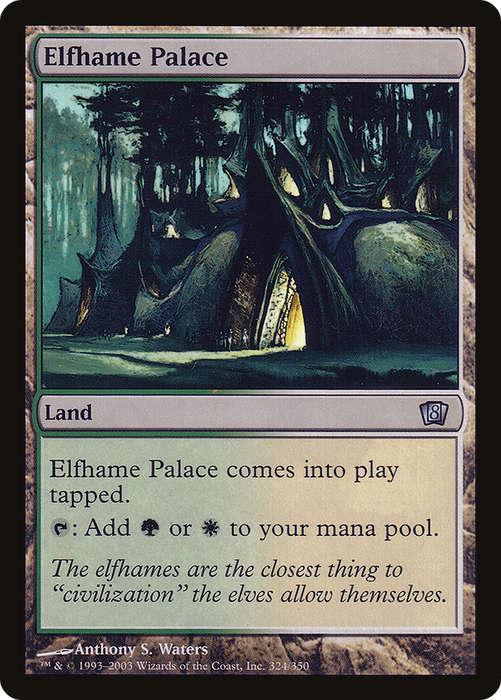 Elfhame Palace (8ED-324★) - uncommon - Foil