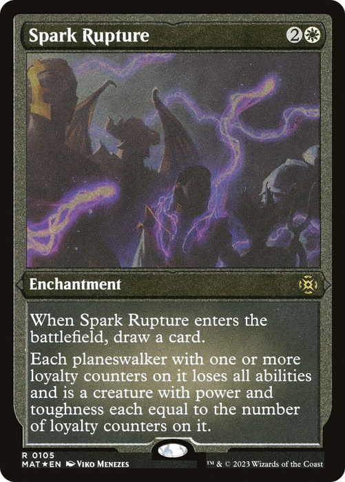 Spark Rupture (MAT-105) - rare - Etched Foil
