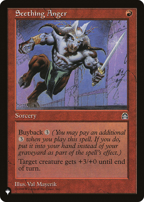 Seething Anger (LIST-STH-96) - common