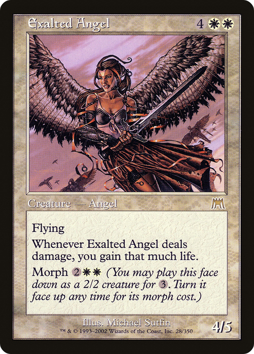 Exalted Angel (ONS-028) - rare - Foil