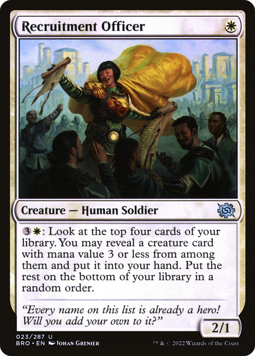 Recruitment Officer (BRO-023) - uncommon - Foil