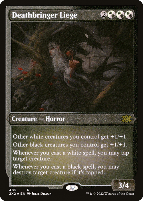 Deathbringer Liege (2X2-485) - rare - Etched Foil