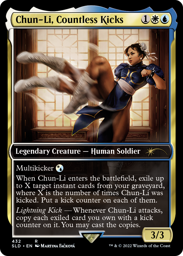 Zethi, Arcane Blademaster (SLD-432) - rare / Chun-Li, Countless Kicks
