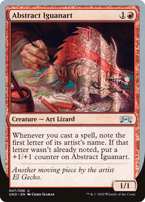 Abstract Iguanart (UND-047) - uncommon