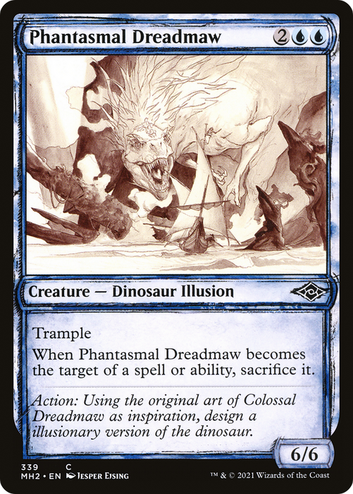 Phantasmal Dreadmaw (MH2-339) - common: (Showcase) - Foil