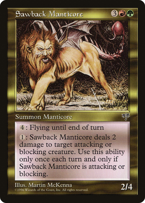 Sawback Manticore (MIR-281) - rare