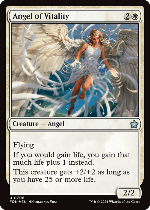Angel of Vitality (FDN-706) - uncommon - Foil