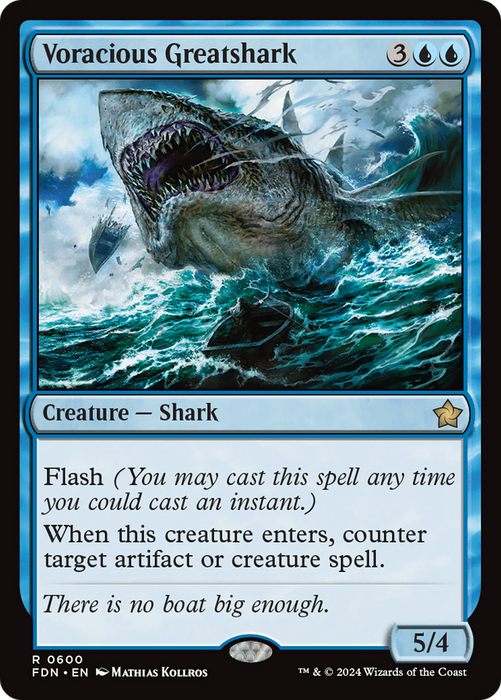 Voracious Greatshark (FDN-600) - rare