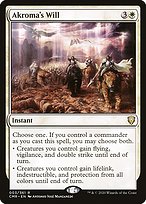 Akroma's Will (CMR-003) - rare - Foil