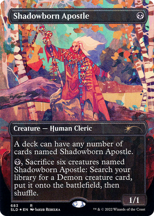 Shadowborn Apostle (SLD-683) - rare (Borderless) - Foil