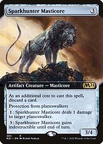 Sparkhunter Masticore (M21-384) - rare: (Extended Art) - Foil