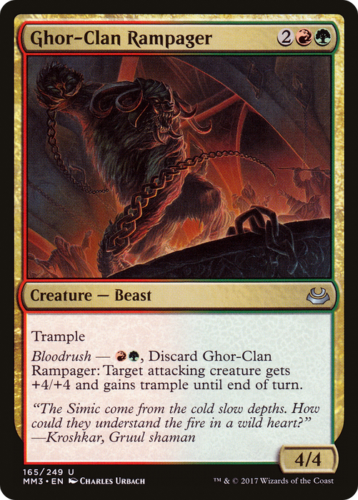 Ghor-Clan Rampager (MM3-165) - uncommon