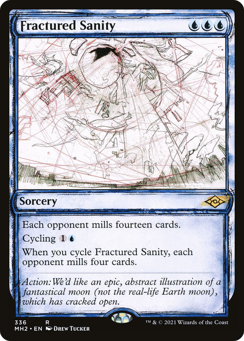 Fractured Sanity (MH2-336) - rare: (Showcase) - Foil