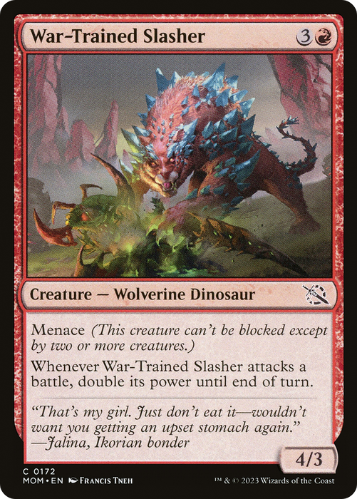 War-Trained Slasher (MOM-172) - common