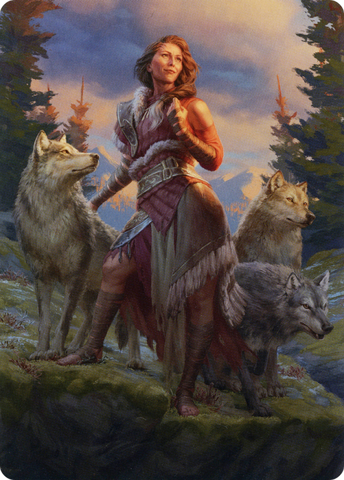 Arlinn, the Pack's Hope // Arlinn, the Pack's Hope (AMID-001) - common (Borderless) - Foil