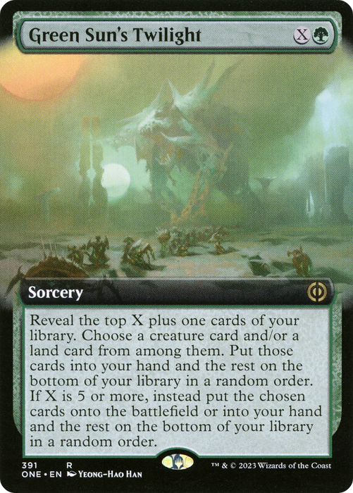 Green Sun's Twilight (ONE-391) - rare: (Extended Art) - Foil