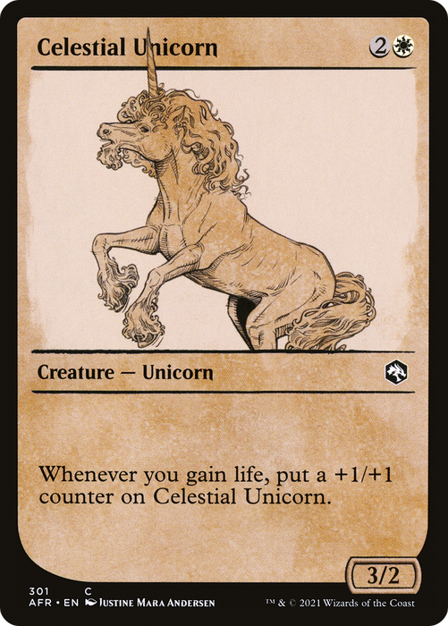 Celestial Unicorn (AFR-301) - common: (Showcase)
