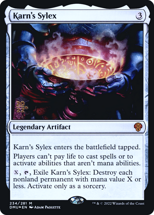 Karn's Sylex (PRE-234S) - mythic - Foil