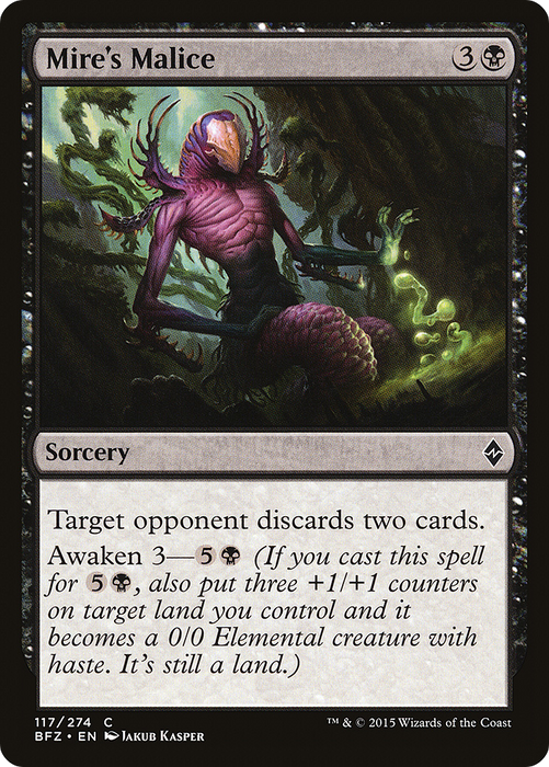 Mire's Malice (BFZ-117) - common - Foil