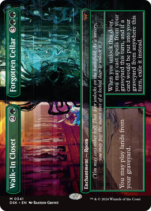 Walk-In Closet // Forgotten Cellar (DSK-341) - mythic (Borderless) - Foil