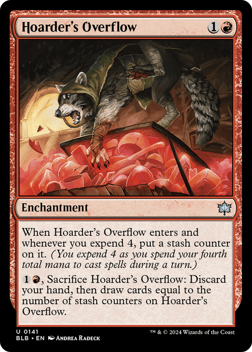 Hoarder's Overflow (BLB-141) - uncommon
