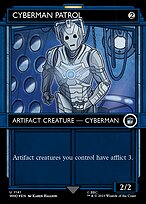 Cyberman Patrol (WHO-1141) - uncommon: (Showcase) (Borderless) - Foil