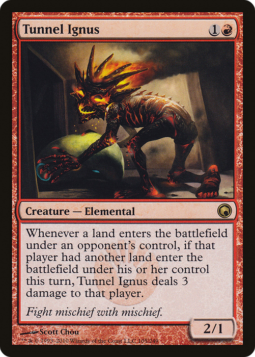 Tunnel Ignus (SOM-105) - rare - Foil