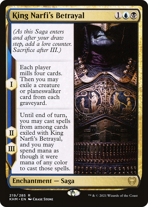 King Narfi's Betrayal (KHM-219) - rare - Foil