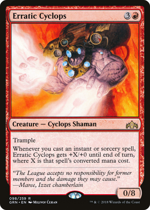 Erratic Cyclops (GRN-098) - rare - Foil