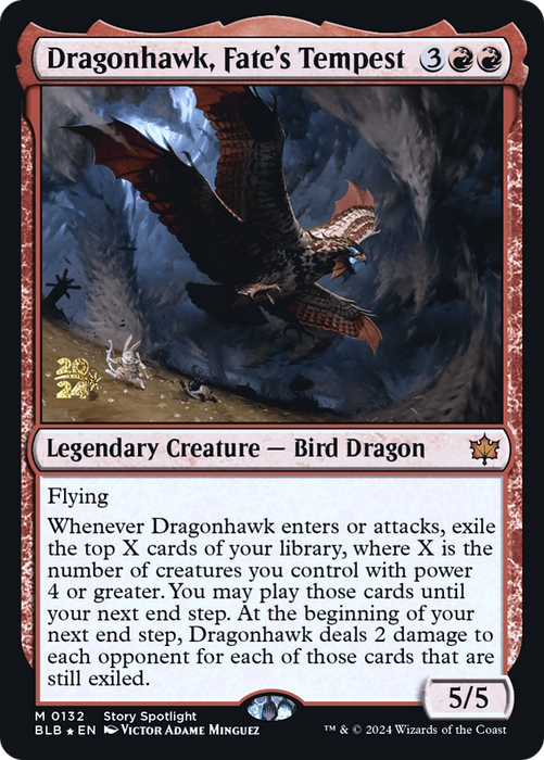 Dragonhawk, Fate's Tempest (PRE-132S) - mythic - Foil