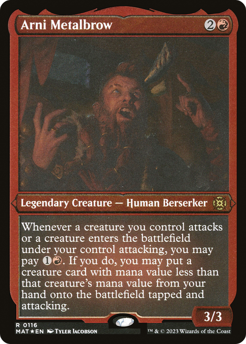 Arni Metalbrow (MAT-116) - rare - Etched Foil