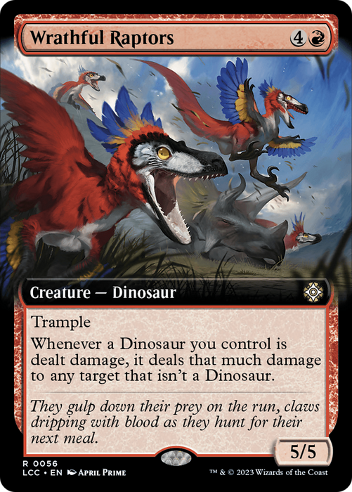 Wrathful Raptors (LCC-056) - rare: (Extended Art)