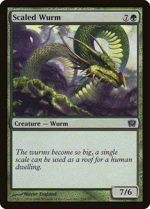 Scaled Wurm (9ED-269★) - common - Foil